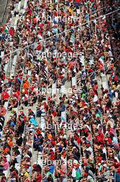 Fans in the grandstand. 27.07.2019. Formula 1 World Championship, Rd 11, German Grand Prix, Hockenheim, Germany, Qualifying Day.