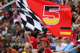 Fan of Sebastian Vettel (GER), Scuderia Ferrari  27.07.2019. Formula 1 World Championship, Rd 11, German Grand Prix, Hockenheim, Germany, Qualifying Day.
