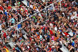 Fans in the grandstand. 27.07.2019. Formula 1 World Championship, Rd 11, German Grand Prix, Hockenheim, Germany, Qualifying Day.