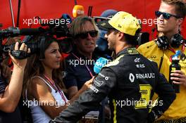 Daniel Ricciardo (AUS) Renault F1 Team with the media. 27.07.2019. Formula 1 World Championship, Rd 11, German Grand Prix, Hockenheim, Germany, Qualifying Day.