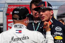 Valtteri Bottas (FIN) Mercedes AMG F1 with Max Verstappen (NLD) Red Bull Racing in qualifying parc ferme. 27.07.2019. Formula 1 World Championship, Rd 11, German Grand Prix, Hockenheim, Germany, Qualifying Day.