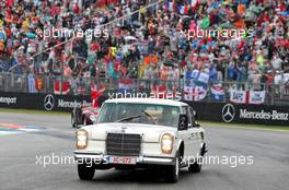 Lewis Hamilton (GBR) Mercedes AMG F1 on the drivers parade. 28.07.2019. Formula 1 World Championship, Rd 11, German Grand Prix, Hockenheim, Germany, Race Day.