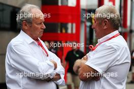 (L to R): Jerome Stoll (FRA) Renault Sport F1 President with Dr Helmut Marko (AUT) Red Bull Motorsport Consultant. 28.07.2019. Formula 1 World Championship, Rd 11, German Grand Prix, Hockenheim, Germany, Race Day.