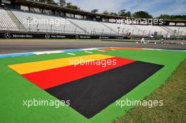 Circuit atmosphere - German flag. 25.07.2019. Formula 1 World Championship, Rd 11, German Grand Prix, Hockenheim, Germany, Preparation Day.