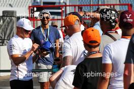 Valtteri Bottas (FIN) Mercedes AMG F1 signs autographs for the fans. 25.07.2019. Formula 1 World Championship, Rd 11, German Grand Prix, Hockenheim, Germany, Preparation Day.