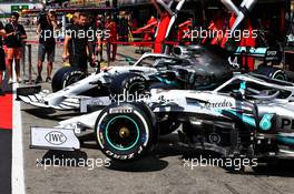 Mercedes AMG F1 W10 with special livery to celebrate 125 years of motorsport. 25.07.2019. Formula 1 World Championship, Rd 11, German Grand Prix, Hockenheim, Germany, Preparation Day.