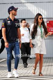 Pierre Gasly (FRA) Red Bull Racing with his girlfriend Caterina Masetti Zannini. 02.08.2019. Formula 1 World Championship, Rd 12, Hungarian Grand Prix, Budapest, Hungary, Practice Day.
