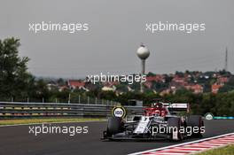 Kimi Raikkonen (FIN) Alfa Romeo Racing C38. 02.08.2019. Formula 1 World Championship, Rd 12, Hungarian Grand Prix, Budapest, Hungary, Practice Day.