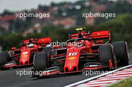 Charles Leclerc (MON) Ferrari SF90 and Sebastian Vettel (GER) Ferrari SF90. 02.08.2019. Formula 1 World Championship, Rd 12, Hungarian Grand Prix, Budapest, Hungary, Practice Day.