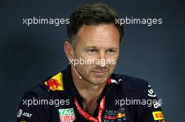 Christian Horner (GBR) Red Bull Racing Team Principal in the FIA Press Conference. 02.08.2019. Formula 1 World Championship, Rd 12, Hungarian Grand Prix, Budapest, Hungary, Practice Day.