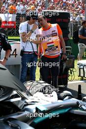 Esteban Ocon (FRA) Mercedes AMG F1 Reserve Driver on the grid. 04.08.2019. Formula 1 World Championship, Rd 12, Hungarian Grand Prix, Budapest, Hungary, Race Day.