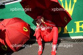 Charles Leclerc (MON) Ferrari on the grid. 04.08.2019. Formula 1 World Championship, Rd 12, Hungarian Grand Prix, Budapest, Hungary, Race Day.