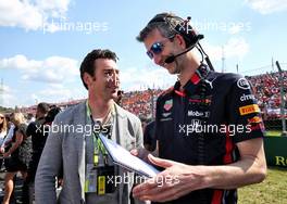 Simon Pagenaud (FRA) Team Penske IndyCar Driver with Red Bull Racing on the grid. 04.08.2019. Formula 1 World Championship, Rd 12, Hungarian Grand Prix, Budapest, Hungary, Race Day.