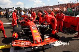 Sebastian Vettel (GER) Ferrari SF90 on the grid. 04.08.2019. Formula 1 World Championship, Rd 12, Hungarian Grand Prix, Budapest, Hungary, Race Day.
