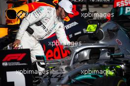 Race winner Lewis Hamilton (GBR) Mercedes AMG F1 W10 in parc ferme. 04.08.2019. Formula 1 World Championship, Rd 12, Hungarian Grand Prix, Budapest, Hungary, Race Day.