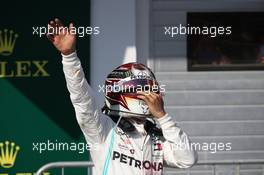 1st place Lewis Hamilton (GBR) Mercedes AMG F1 W10. 04.08.2019. Formula 1 World Championship, Rd 12, Hungarian Grand Prix, Budapest, Hungary, Race Day.