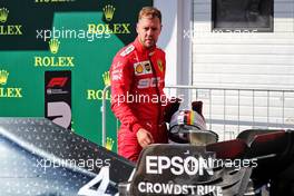 Sebastian Vettel (GER) Ferrari in parc ferme. 04.08.2019. Formula 1 World Championship, Rd 12, Hungarian Grand Prix, Budapest, Hungary, Race Day.