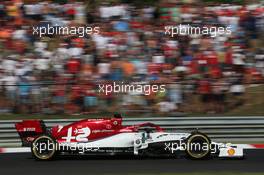 Kimi Raikkonen (FIN) Sauber C37. 04.08.2019. Formula 1 World Championship, Rd 12, Hungarian Grand Prix, Budapest, Hungary, Race Day.