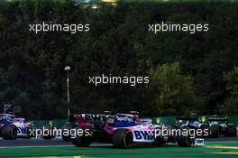 Lance Stroll (CDN) Racing Point F1 Team RP19 at the start of the race. 04.08.2019. Formula 1 World Championship, Rd 12, Hungarian Grand Prix, Budapest, Hungary, Race Day.