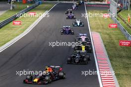 Pierre Gasly (FRA) Red Bull Racing RB15 at the start of the race. 04.08.2019. Formula 1 World Championship, Rd 12, Hungarian Grand Prix, Budapest, Hungary, Race Day.