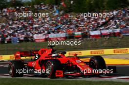 Sebastian Vettel (GER) Ferrari SF90. 04.08.2019. Formula 1 World Championship, Rd 12, Hungarian Grand Prix, Budapest, Hungary, Race Day.