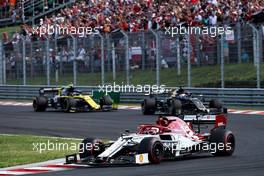 Kimi Raikkonen (FIN) Alfa Romeo Racing C38. 04.08.2019. Formula 1 World Championship, Rd 12, Hungarian Grand Prix, Budapest, Hungary, Race Day.