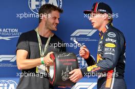 Max Verstappen (NLD) Red Bull Racing receives the Pirelli Pole Position Award.  03.08.2019. Formula 1 World Championship, Rd 12, Hungarian Grand Prix, Budapest, Hungary, Qualifying Day.