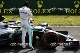 Lewis Hamilton (GBR) Mercedes AMG F1 W10 in qualifying parc ferme. 03.08.2019. Formula 1 World Championship, Rd 12, Hungarian Grand Prix, Budapest, Hungary, Qualifying Day.