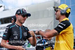 (L to R): Robert Kubica (POL) Williams Racing and Daniel Ricciardo (AUS) Renault F1 Team on the drivers parade. 04.08.2019. Formula 1 World Championship, Rd 12, Hungarian Grand Prix, Budapest, Hungary, Race Day.