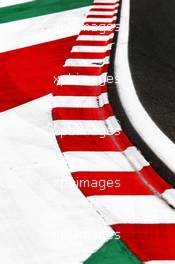 Circuit atmosphere - kerb detail. 01.08.2019. Formula 1 World Championship, Rd 12, Hungarian Grand Prix, Budapest, Hungary, Preparation Day.