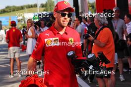 Sebastian Vettel (GER) Ferrari. 01.08.2019. Formula 1 World Championship, Rd 12, Hungarian Grand Prix, Budapest, Hungary, Preparation Day.