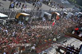 Fans in the pits. 01.08.2019. Formula 1 World Championship, Rd 12, Hungarian Grand Prix, Budapest, Hungary, Preparation Day.