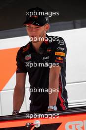 Pierre Gasly (FRA) Red Bull Racing plays table football. 01.08.2019. Formula 1 World Championship, Rd 12, Hungarian Grand Prix, Budapest, Hungary, Preparation Day.