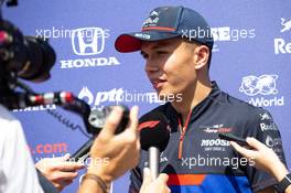 Alexander Albon (THA) Scuderia Toro Rosso. 01.08.2019. Formula 1 World Championship, Rd 12, Hungarian Grand Prix, Budapest, Hungary, Preparation Day.