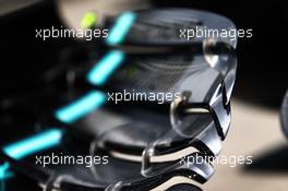 Mercedes AMG F1 W10 front wing detail. 01.08.2019. Formula 1 World Championship, Rd 12, Hungarian Grand Prix, Budapest, Hungary, Preparation Day.