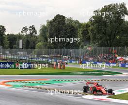 Charles Leclerc (MON) Ferrari SF90 runs wide. 06.09.2019. Formula 1 World Championship, Rd 14, Italian Grand Prix, Monza, Italy, Practice Day.