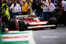 Jody Scheckter (RSA) in the 1979 Ferrari 312T4. 06.09.2019. Formula 1 World Championship, Rd 14, Italian Grand Prix, Monza, Italy, Practice Day.