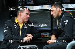 (L to R): Alan Permane (GBR) Renault F1 Team Trackside Operations Director with Cyril Abiteboul (FRA) Renault Sport F1 Managing Director. 06.09.2019. Formula 1 World Championship, Rd 14, Italian Grand Prix, Monza, Italy, Practice Day.