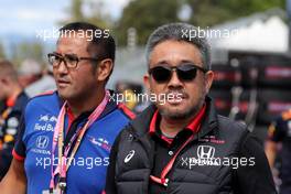 Masashi Yamamoto (JPN) Honda Racing F1 Managing Director on the grid. 08.09.2019. Formula 1 World Championship, Rd 14, Italian Grand Prix, Monza, Italy, Race Day.