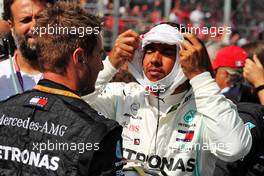 Lewis Hamilton (GBR) Mercedes AMG F1 on the grid. 08.09.2019. Formula 1 World Championship, Rd 14, Italian Grand Prix, Monza, Italy, Race Day.