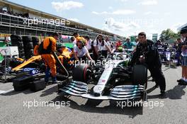 Lewis Hamilton (GBR) Mercedes AMG F1 W10 on the grid. 08.09.2019. Formula 1 World Championship, Rd 14, Italian Grand Prix, Monza, Italy, Race Day.