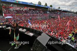 Fans at the podium. 08.09.2019. Formula 1 World Championship, Rd 14, Italian Grand Prix, Monza, Italy, Race Day.