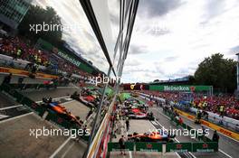 Cars in parc ferme. 08.09.2019. Formula 1 World Championship, Rd 14, Italian Grand Prix, Monza, Italy, Race Day.