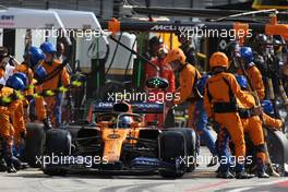 Lando Norris (GBR), McLaren F1 Team during pitstop  08.09.2019. Formula 1 World Championship, Rd 14, Italian Grand Prix, Monza, Italy, Race Day.