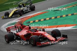 Sebastian Vettel (GER) Ferrari SF90. 08.09.2019. Formula 1 World Championship, Rd 14, Italian Grand Prix, Monza, Italy, Race Day.