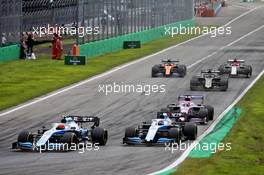 Robert Kubica (POL) Williams Racing FW42 and George Russell (GBR) Williams Racing FW42. 08.09.2019. Formula 1 World Championship, Rd 14, Italian Grand Prix, Monza, Italy, Race Day.