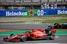 Charles Leclerc (MON) Ferrari SF90 runs wide. 08.09.2019. Formula 1 World Championship, Rd 14, Italian Grand Prix, Monza, Italy, Race Day.