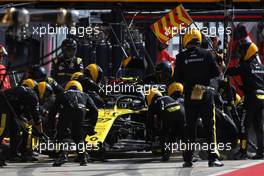 Nico Hulkenberg (GER), Renault Sport F1 Team during pitstop  08.09.2019. Formula 1 World Championship, Rd 14, Italian Grand Prix, Monza, Italy, Race Day.