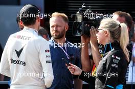 Robert Kubica (POL) Williams Racing with the media. 07.09.2019. Formula 1 World Championship, Rd 14, Italian Grand Prix, Monza, Italy, Qualifying Day.