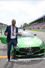 Didier Drogba (CIV) Former Football Player - Pirelli Hot Laps. 07.09.2019. Formula 1 World Championship, Rd 14, Italian Grand Prix, Monza, Italy, Qualifying Day.